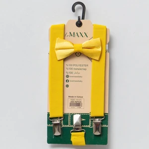 Çocuk Pantolon Askısı Papyon Set ( 0-24 Ay )