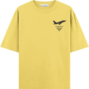 Airplane Mode Oversize T-Shirt (Ekstra Bol Kesim)