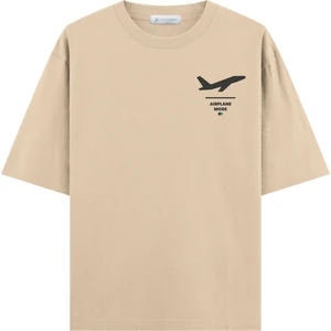 Airplane Mode Oversize T-Shirt (Ekstra! Bol Kesim)