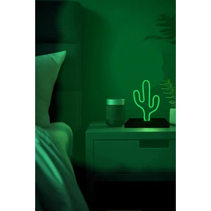 Işıklı tablo marketi cactus figürlü neon gece lambası
