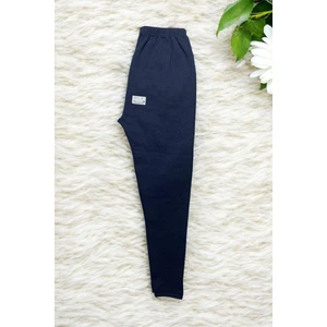 Unisex Mavi Kışlık Tayt Şardonlu Rahat Yumuşak Ağlı Kalın Içlik Tayt