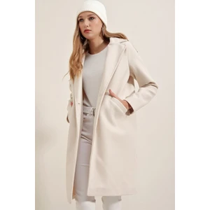 9085 Kaşe Kaban - Ekru