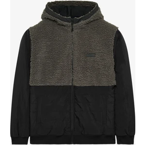 M Outdoor Fleece Reversible Full Zip Sherpa Erkek Antrasit Mont S242252-003