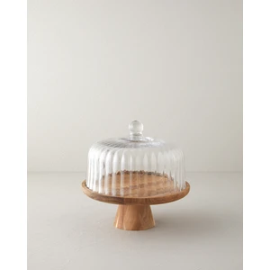 English Home Lydie Akasya-Cam Kek Standı 26 Cm Şeffaf