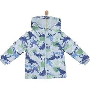 HelloBaby Metraj Baskılı Kapüşonlu Mont Erkek Bebek