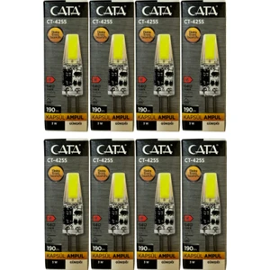 CT-4255 3W 12V 3200K (Günışığı) G4 Duylu LED Kapsül Ampul (8 Adet)