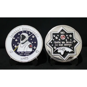 İncirlik Coin Türkiye'nin Insanlı Ilk Uzay Misyonu Hatıra Parası