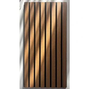 Şahan Art Deco Akustik Duvar Paneli / 30x60 Cm / Koyu Teak / 1 Adet