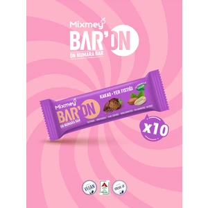 Baron Kakaolu & Yer Fıstıklı Bar | Sağlıklı Atıştırmalıklar – Vegan, Glutensiz (35GR X 10 ADET)
