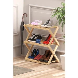 Home Life Ahşap Katlanır Raf 3 Raflı