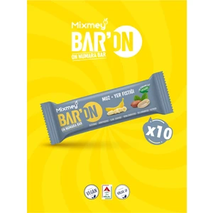Baron Muz & Yer Fıstıklı Bar | Sağlıklı Atıştırmalık – Vegan, Glutensiz (35GR X 10 ADET)
