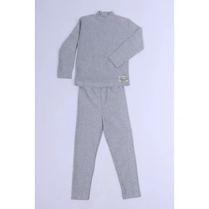 Kız Çocuk Alt-Üst Takım Boğazlı Düz Renk D18