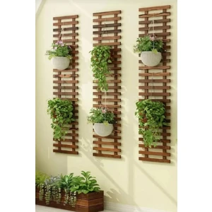 Çakır Home Ahşap Saksı Askısı Çiçeklik Dekoratif Duvar Süsü