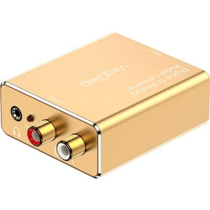 Koaksiyel Toslink Optik Dijital To 3.5mm Rca Analog Ses Çevirici Adaptör
