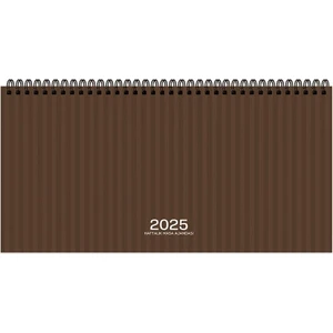 Keskin Color 2025 16X33 Spiralli Haftalık Masa Ajandası-Çizgili  Aj-66