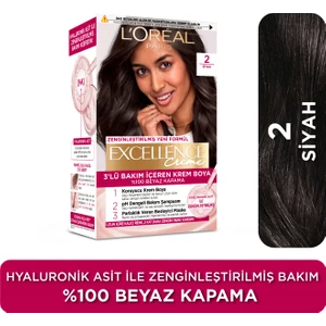 L'Oréal Paris Excellence Creme Saç Boyası - 2 Siyah