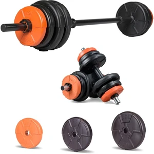 38 kg Dambıl Halter Seti Turuncu Siyah