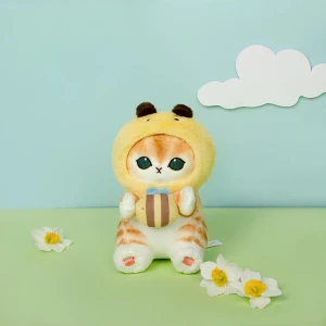 NB Market Arı Kolstümlü Kedi 25 cm Mofusand Cat Kedicik Peluş Sanrio Kawaii Hello