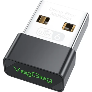 300 Mbps Wifi 6 Çift Bant Kablosuz Alıcı Verici Nano USB Adaptör