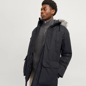 Suni Kürk Detayli Rüzgara Dayanikli Kapüsonlu Parka - Construct