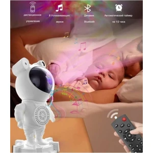 Krizantem Astronot Robot Bluetooth Müzikli ve Işıklı Gece Lambası