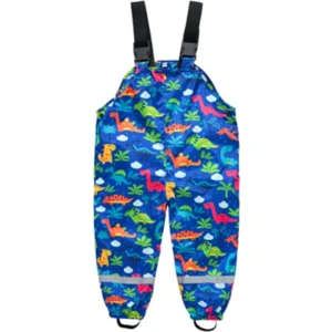 Renkli Dıno Yagmur Pantalonu Yağmur Tulumu Pantolon 22LBGMAVIDINORAINPANT