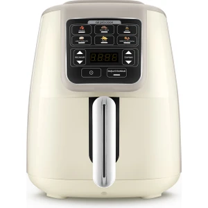 Air Pro Cook Köz Steel Xl Çelik Hazneli Airfryer Iconic Beige  4 Litre 4 Kişilik