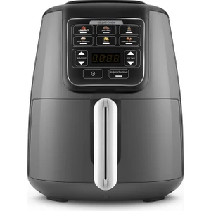 Air Pro Cook Köz Steel Xl Çelik Hazneli Airfryer Space Gray 4 Litre 4 Kişilik