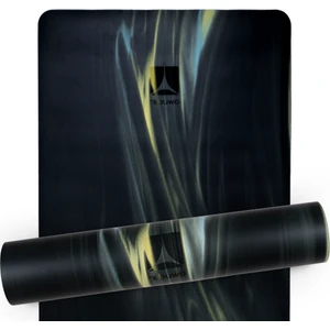 Kaydırmaz Doğal Kauçuk Yoga Matı Pilates Mat Siyah Desenli