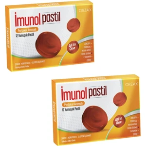 Imunol Portakal Aromalı 12 Pastil x 2 Adet