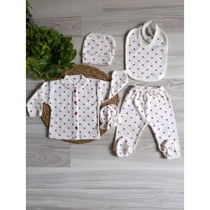 Minika Baby Minilkabebe Kalpli Fitilli 5 Li Hastane Çıkış Seti Pamuklu