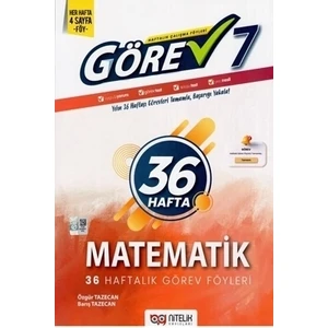 Nitelik Yayınları (Sınıf: 7)  Görev Matematik 36 Haftalık Görev Föyleri
