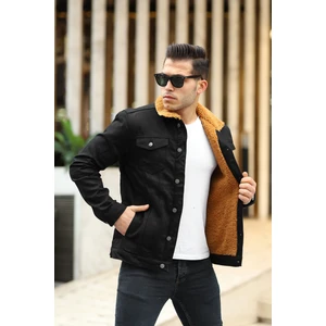 Erkek Içi Kürklü Kot Ceket