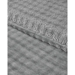 English Home Glance Bubble Supersoft Çift Kişilik Battaniye Gri