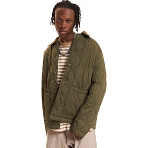 Jack Jones Jprblucalep Quilted Erkek Günlük Mont 12262454-OLIVE-NIGHT Haki