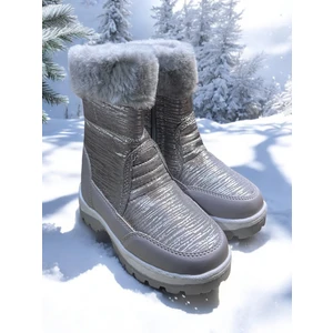 Dayanıklı, Su Geçirmez, Ortopedik, Kız Çocuk Kar Botu Ayakkabı