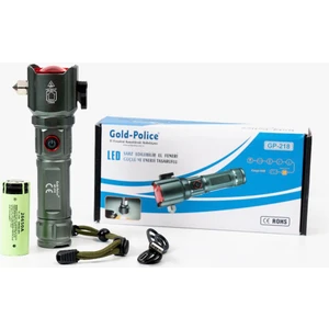 Gold Police GP-218 Acil Durum El Feneri Güçlü Tg LED 3000 Lümen