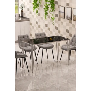 nesu home 60 x 120 cm metal ayaklı mutfak masası yemek masası çalışma masası