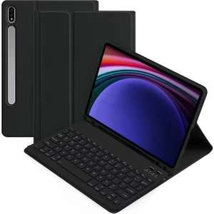 Samsung Tab S10 Ultra SM-X920 14.6 Inç Uyumlu Bluetooth Türkçe Q Klavyeli Kılıfı (Tablet Değildir)