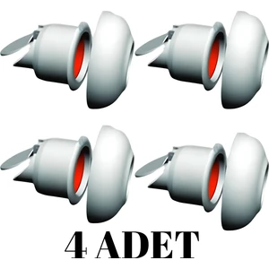Desiphon 4 Adet Çekvalfli Adaptör Conta Lavabo Gideri Koku Önleyici