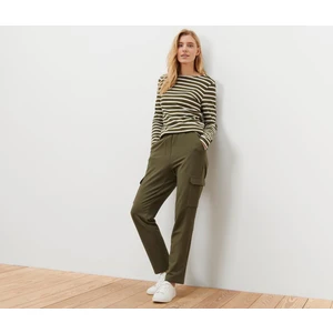 Kargo Cepli Jogger Pantolon, Haki