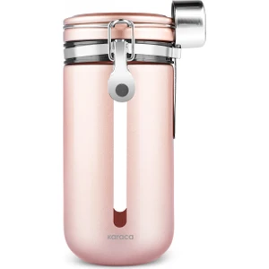 Mastermaid Kilitli Kapaklı Kaşıklı Kahve Saklama Kabı 1000 ml Rosegold