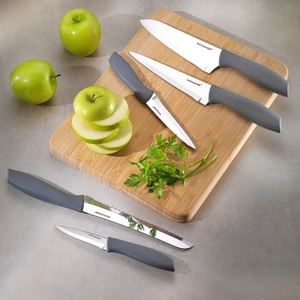 Quick Chef Bıçak Seti 5 Parça-Gri