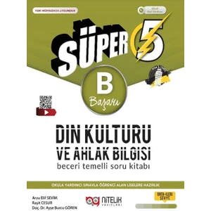 Nitelik Yayınları 5. Sınıf Süper Din Kültürü ve Ahlak Bilgisi (B) Beceri Temelli Soru Kitabı