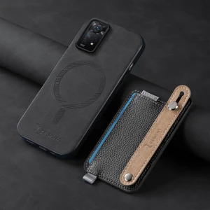 Xiaomi Redmi Note 11 Pro Uyumlu Kılıf Zebana 2in1 Best Deri Kılıf Siyah