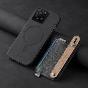 Xiaomi Mi 13T Uyumlu Kılıf Zebana 2in1 Best Deri Kılıf Siyah