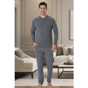 Mecit 2902 Füme Büyük Beden Erkek Pijama Takımı