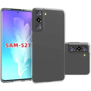 Galaxy S21 Kılıf Süper Silikon Kapak-Renksiz