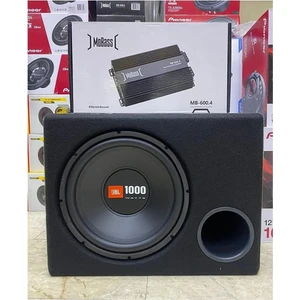 Jbl  Kabinli Subwoofer Mobass 4 Kanallı Bass Kumandalı Anfi Set Kablosu Hediyeli Set
