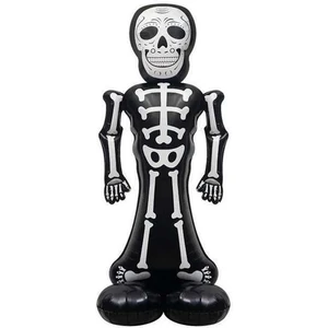 Atölye Mi Ayaklı Siyah Iskelet Büyük Boy Halloween Balonu Iskelet Cadılar Bayramı Balonu